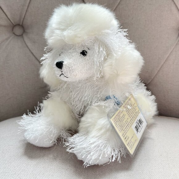 NWT Webkinz Ganz White Poodle Dog Plush Stuffed Animal HM014 New Sealed Code - Picture 1 of 4